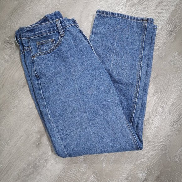 D:Play Brands Ladies Size 28 Straight Legs Medium Wash Blue Jeans - Picture 4 of 13